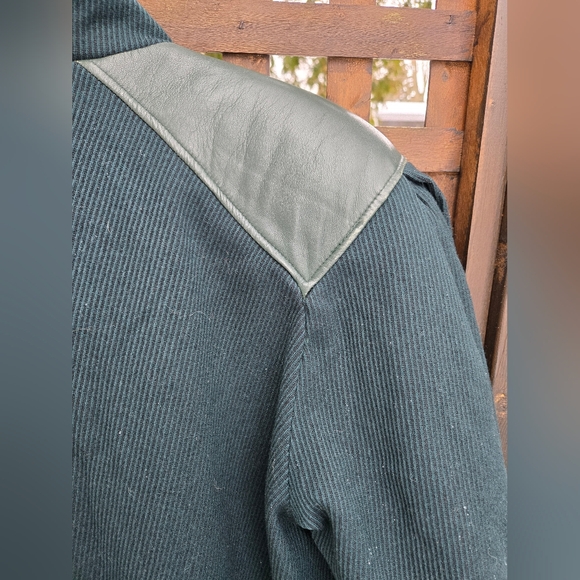 Vintage Leather & Wool Overcoat - Picture 15 of 15